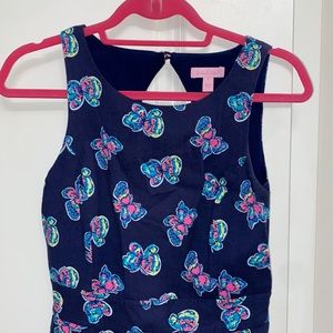Lily Pulitzer Size 4 Butterfly Dress